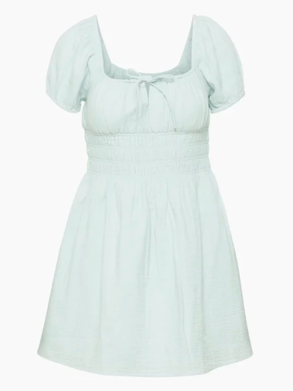 Aritzia Little Moon Puff Sleeve Smocked Waist Dress